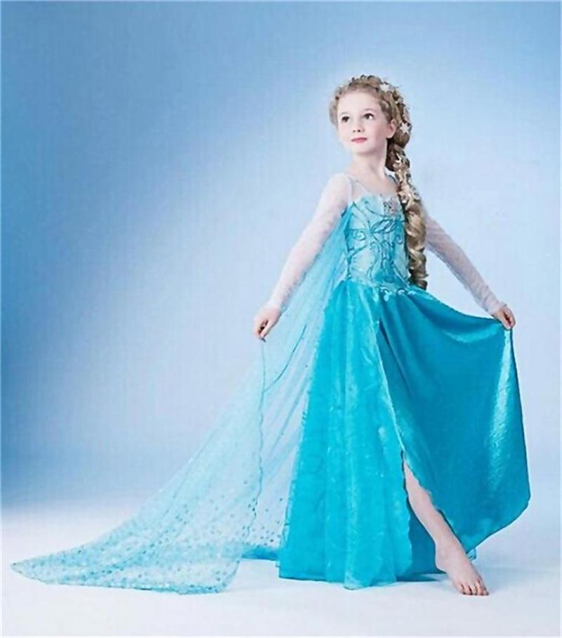 Girls-Elsa-Dress-Costume-Princess-Anna-Dresses-Cosplay-Party-Summer-Baby-Kids-Children-Fancy-Baby-Girl_Style 2